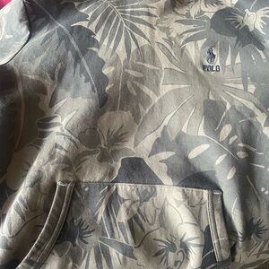 Polo by Ralph Lauren Gray Floral Lightweight Jacket